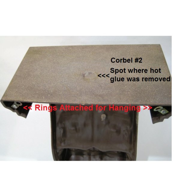 Corbel Wall Shelf #2 - Dark Tan and Gold - Plastic - Home Interiors Inc - Picture 4 of 12